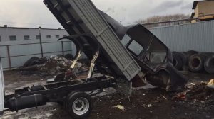 ГАЗель самосвал первая выгрузка