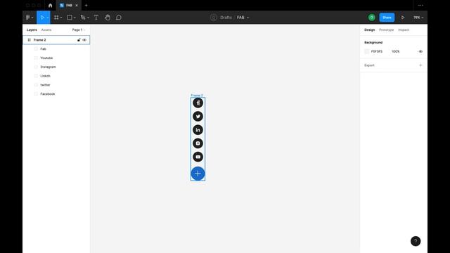 Design a Floating Action Button in Figma | easy animating FAB Button with interactive component. смотреть онлайн