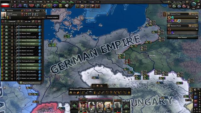 HOI4 - WW1 Mod - German Empire Timelapse