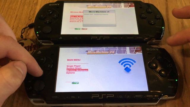 HOW TO PLAY MULTIPLAYER Micro Machines V4 ON ( PSP ) WIFI. FULL HD смотреть онлайн