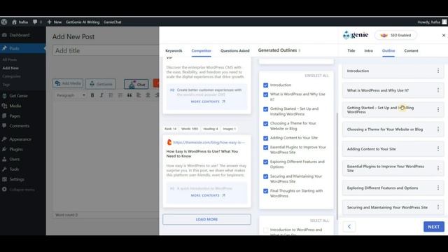 Write blog posts in Classic Editor using Ai | GetGenie Ai in WordPress смотреть онлайн