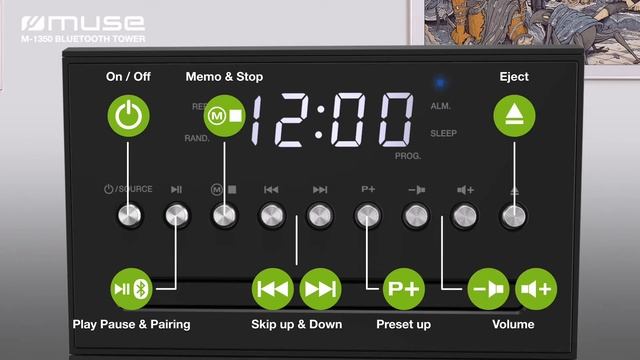 M-1350 BTCENCEINTE BLUETOOTH AVEC RADIO FM, CD ET PORT USB смотреть онлайн
