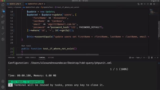 CRUD com PHP - Query Builder usando TDD#05 - [COM PHPUnit] смотреть онлайн
