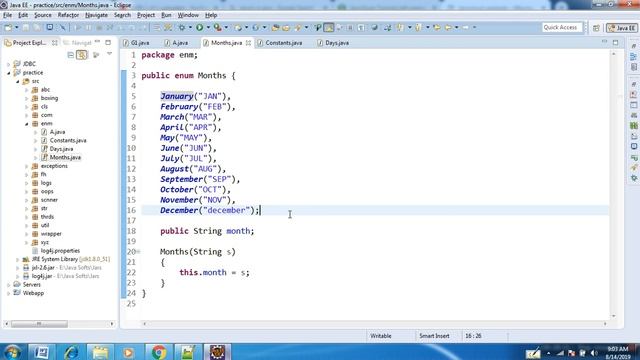 Enum and JDBC Video1 смотреть онлайн