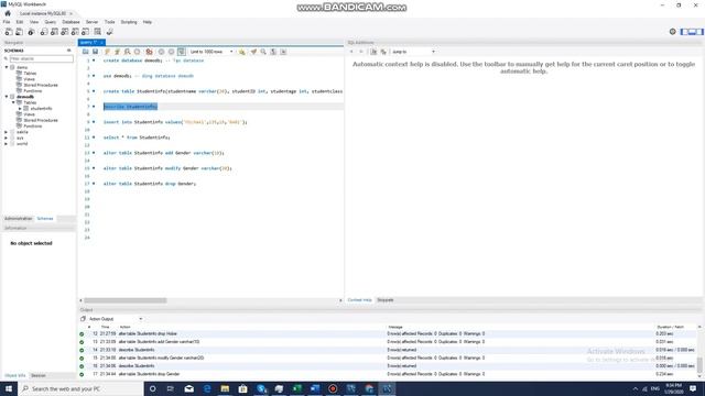 SQL testing 8 Add, drop, modify, update, delete field và data trong table смотреть онлайн