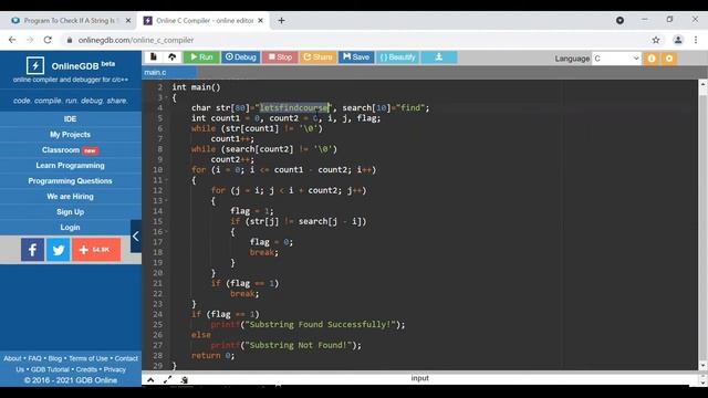 Program to Find Substring in a Given String - Letsfindcourse смотреть онлайн