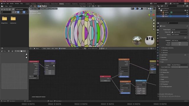 Blender Tutorial - VORONOI TEXTURE DISPLACEMENT смотреть онлайн