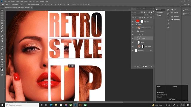 How to create a poster design in Photoshop I Photoshop Tutorial I Typography Poster I Text Masking смотреть онлайн