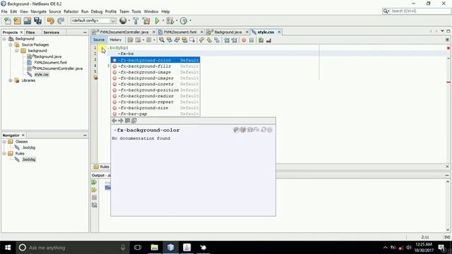 Setting a background image in JavaFX FXML смотреть онлайн