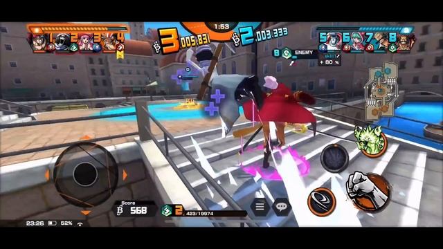 First Look - 5* WCI BROOK(Fun Runner) SS League Gameplay | One Piece Bounty Rush смотреть онлайн