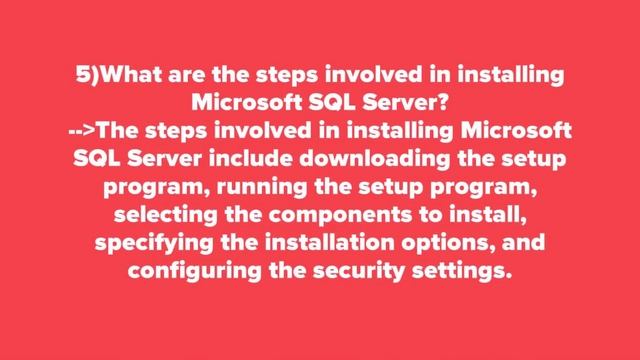 Ten interview questions and answers on the Installation of Ms Sql server смотреть онлайн