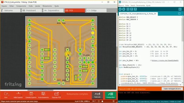 ESP8266-12E 8 Relês 8 Sensores - Completo: Sketch e Circuito Impresso - Automação Residencial 05 смотреть онлайн