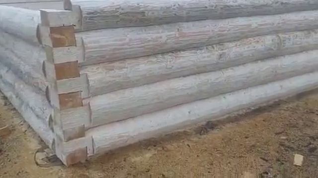 Сруб бани 4х5, рубка угла в лапу, обработан антисептиком, обработан рубанком, диаметр бревна 24 см. смотреть онлайн