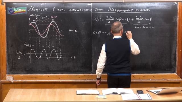 Урок 363. Мощность в цепи переменного тока смотреть онлайн