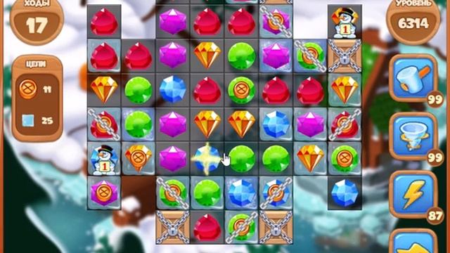 6314 уровень в игре Сокровища Пиратов. смотреть онлайн