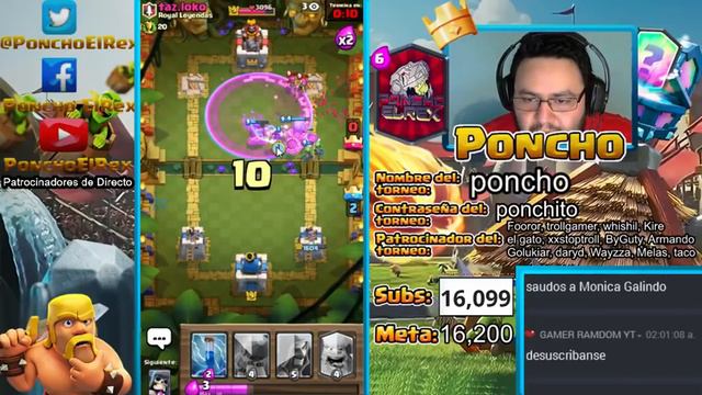 Con esqueleto Gigante :) - Multi Torneos, Cofres y Mas - Clash Royale - Jugando en Vivo - En Españo смотреть онлайн
