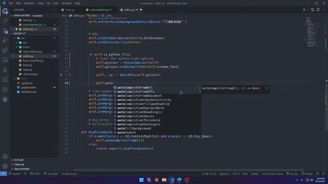 Create Your Own Code Editor in Python Using PyQt5 #6 - Adding Jedi Autocompletion смотреть онлайн