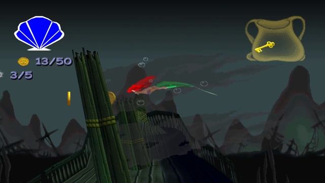 Disney's The Little Mermaid II (PS1) 100% Walkthrough - Part 2 - Shipwreck Graveyard смотреть онлайн