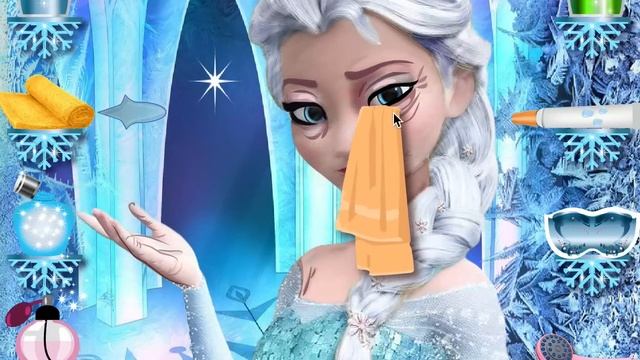 Эльза Холодное Сердце макияж от Старости (Elsa Rejuvenation) смотреть онлайн