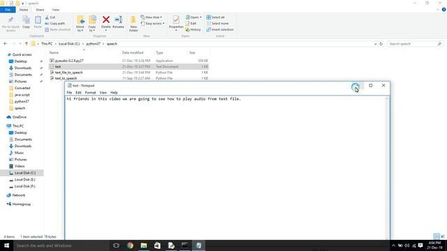How to Convert Text to Speech in Python | Text to Speech Conversion using python смотреть онлайн