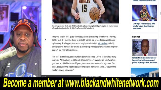 Charles Barkley RIPS Kendrick Perkins for RACIST take Nikola Jokic wins MVP because he is WHITE смотреть онлайн