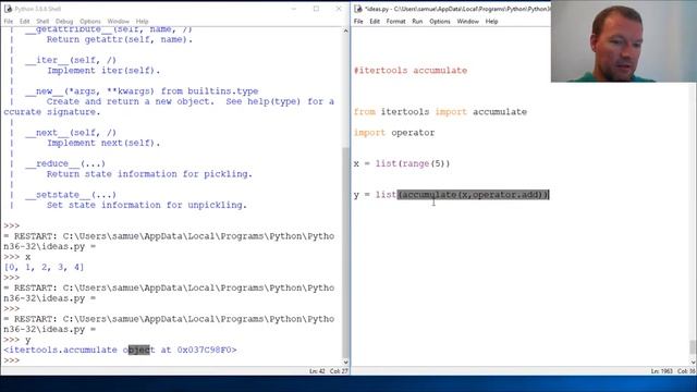 Python Basics Itertools Accumulate Method смотреть онлайн