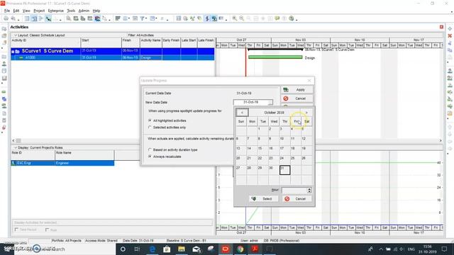 Simple S Curve Plot Demonstration using Oracle Primavera P6 смотреть онлайн