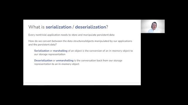 0301: What is serialization / deserialization? смотреть онлайн
