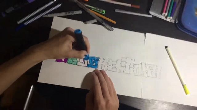 Рисуем шапку канала в стиле граффити смотреть онлайн