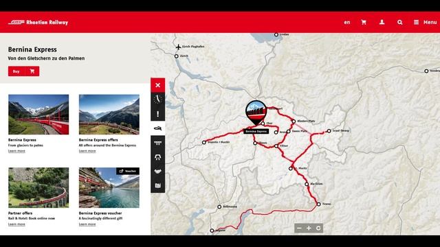 Bernina Express from Chur in Switzerland to Tirano in Italy (Rhätische Bahn) смотреть онлайн