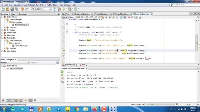 Java 5-online dars (String haqida ma'lumotlar) смотреть онлайн