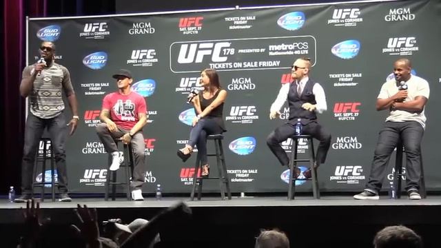 Jon Jones & Daniel Cormier Verbal Sparring (UFC 178 Q&A Media Day- LA)