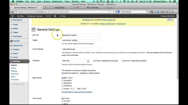 WordPress Tutorial 14: Changing Site Title and Subtitle смотреть онлайн