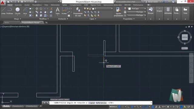 AutoCAD 2016, Creando puerta de doble hoja, curso completo en español, cap 4.2.e. смотреть онлайн
