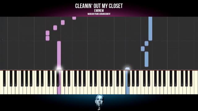 How To Play: Eminem - Cleanin' Out My Closet | Piano Tutorial + Sheets смотреть онлайн
