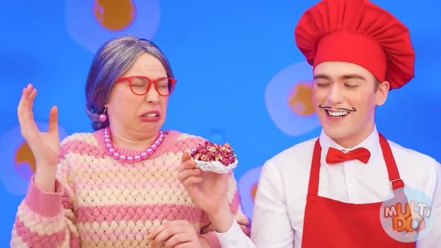 Кулинарный Челлендж: Я против Бабушки | Смешные ситуации с едой от Multi DO Challenge смотреть онлайн