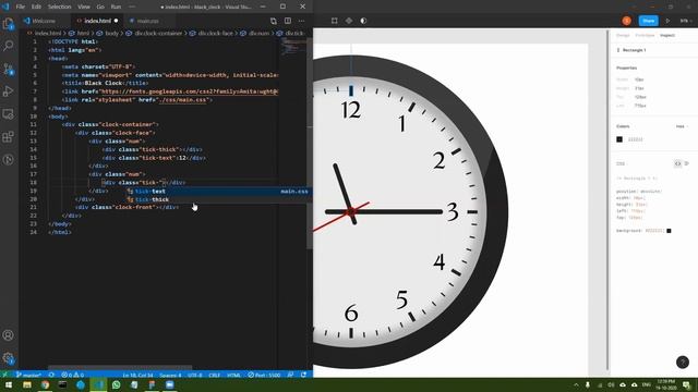 Start to Finish Analog Javascript Clock - Figma Design to HTML/CSS - Part 2 смотреть онлайн