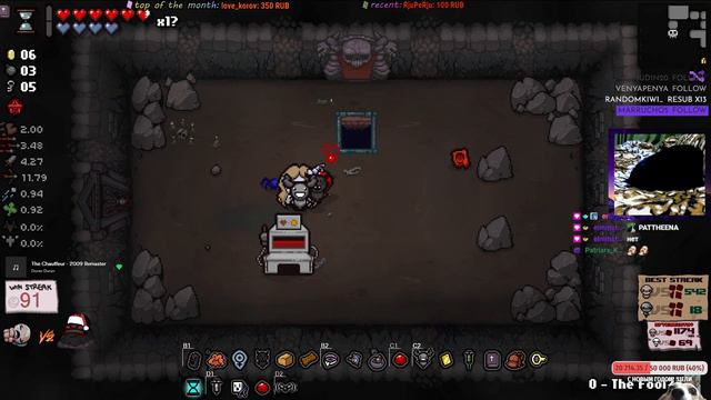 [092] Eden стрик на 4 цели | А где? | The Binding of Isaac: Repentance смотреть онлайн