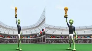 Зеленый человек футболист!