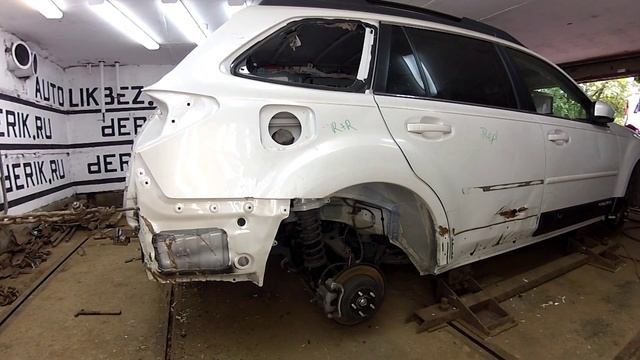 Кузовной ремонт. Покраска авто. Могилёв. Субару Оутбэк. 2 ч смотреть онлайн