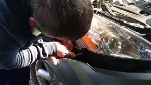 Замена лампочек в габаритах  . На Нессан Мурано.