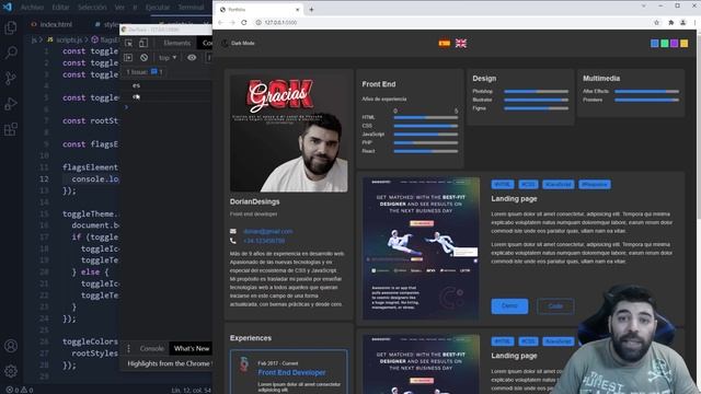 Cómo crear una WEB MULTI IDIOMA - Portfolio profesional desde 0 - parte 6 смотреть онлайн