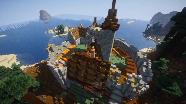 УЛУЧШАЕМ АВАНПОСТ РАЗБОЙНИКОВ В МАЙНКРАФТ!!! minecraft let's build смотреть онлайн