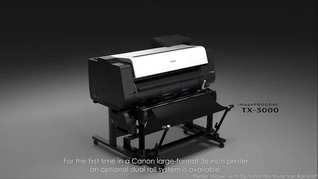 imagePROGRAF TX printer paper handling and other key features смотреть онлайн