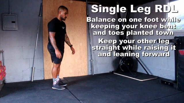 Movement Demo | Body Weight Single Leg Romanian Deadlift смотреть онлайн