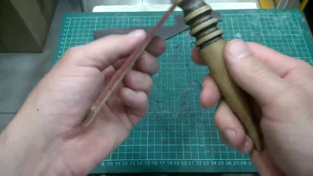 Работа с кожей/несколько способов обработки урезав и не хитрая химия для этого. смотреть онлайн