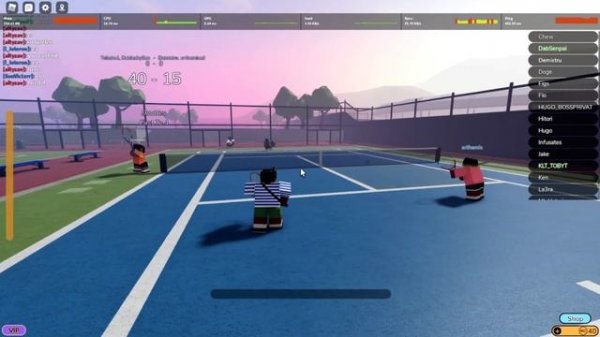 Trying out the new Anime Tennis game on roblox...  | Rs Tennis |