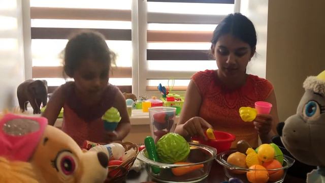 #развитие #игра  #учим #фрукты и #овощи Готовим для #pawpatrol #щенячий_патруль #учимцвета #дети