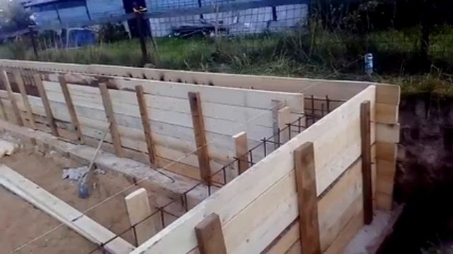 Заливка фундамента под баню и бассейн!!!!!!!2 часть!!! смотреть онлайн