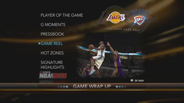 NBA 2K10 Oklahoma City Thunder vs. Los Angeles Lakers - Playoff Game 6 Highlights смотреть онлайн